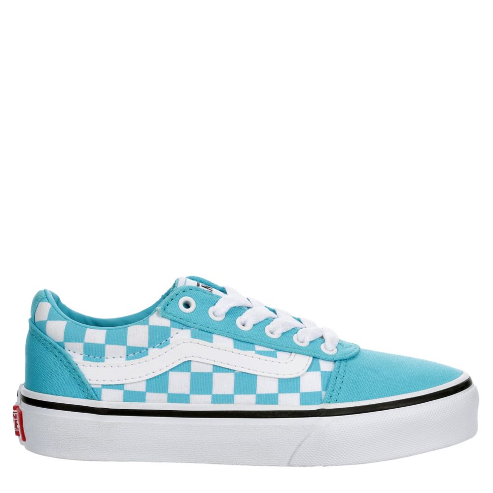 teal blue vans