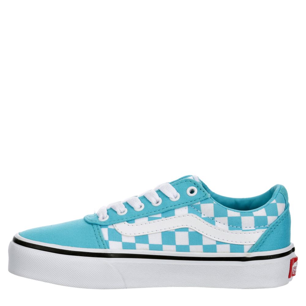 teal blue vans