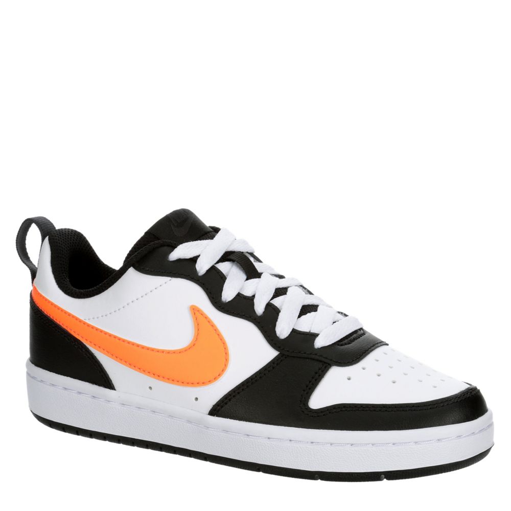 BOYS BIG KID COURT BOROUGH 2 LOW SNEAKER ORANGE