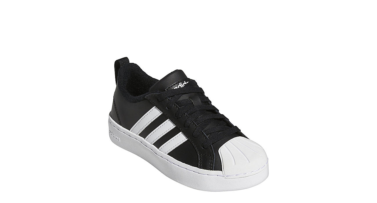 Adidas Boys Streetcheck Sneaker - Black اسود وابيض