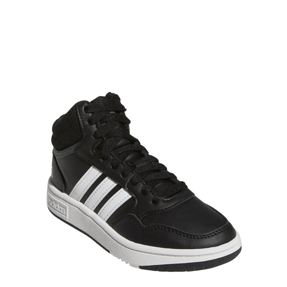 Black Adidas Boys Little And Big Kid Hoops 3.0 Mid Sneaker | Boys | Rack  Room Shoes