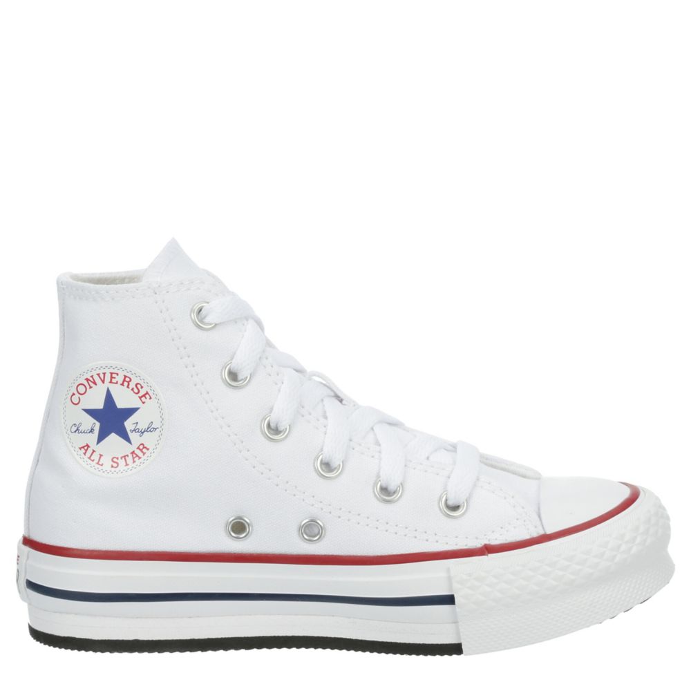 White converse on sale platform high tops