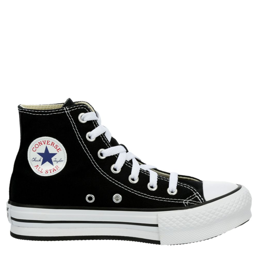 Black Converse Girls Little Kid Chuck All Star High Top Sneaker | Kids | Rack Room Shoes