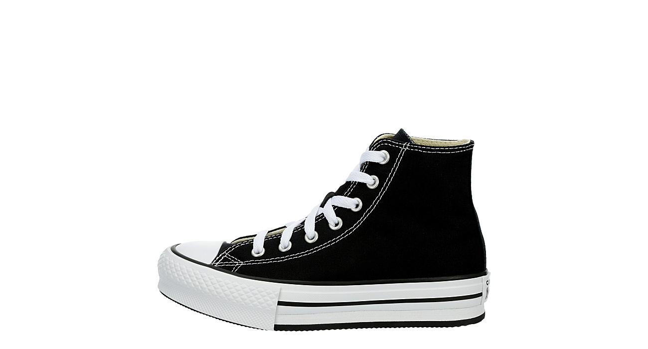 Black Converse Girls Little Kid Chuck Taylor All Star High Top Sneaker |  Kids | Rack Room Shoes