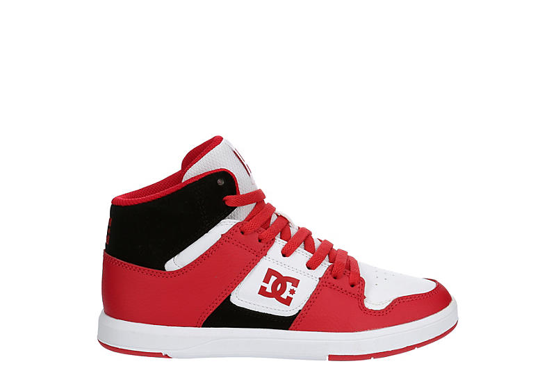 DC SHOES PURE HIGH TOP WHITE WHITE GUM YOUTH TRAINERS 