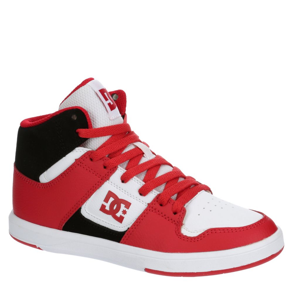Red Dc Shoes Boys Little Kid Cure High Top Sneaker, Kids