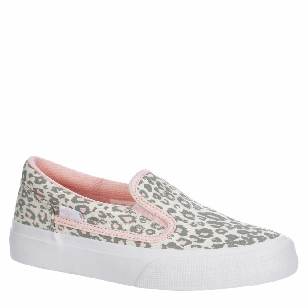 dc white slip ons