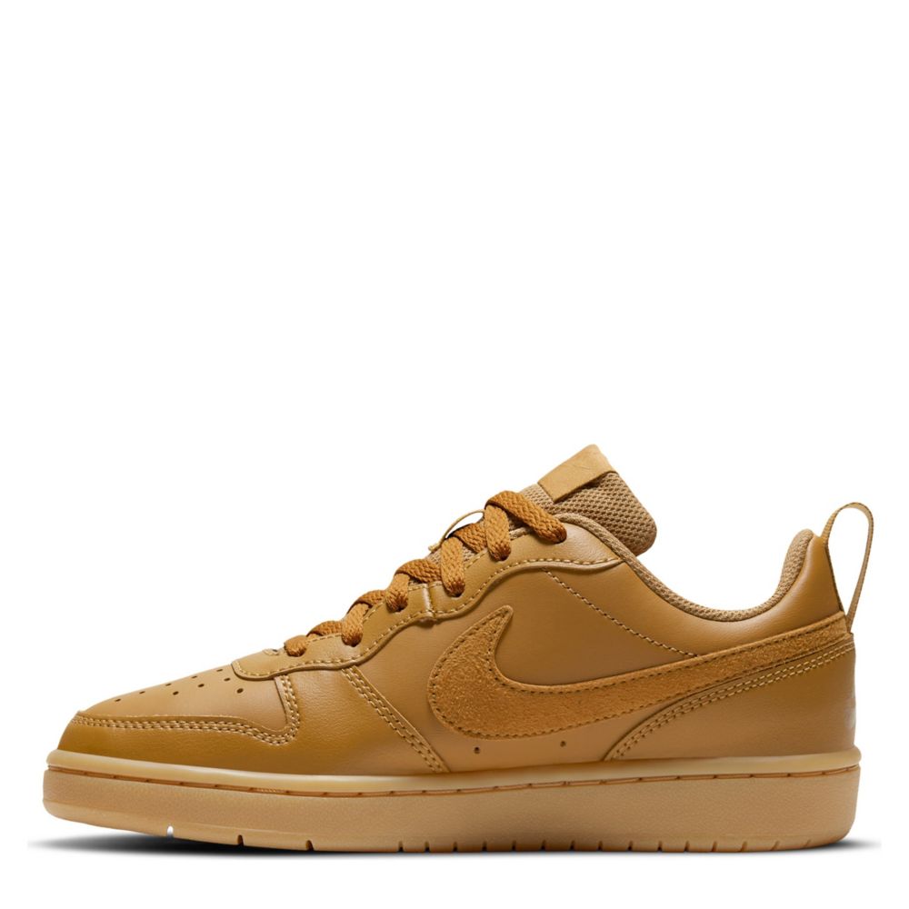 tan nike low tops