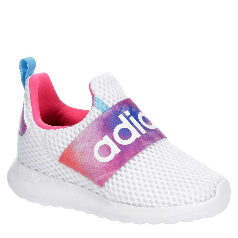 White Adidas Girls Infant Lite Racer Slip On Sneaker | Infant & Toddler | Rack Room Shoes