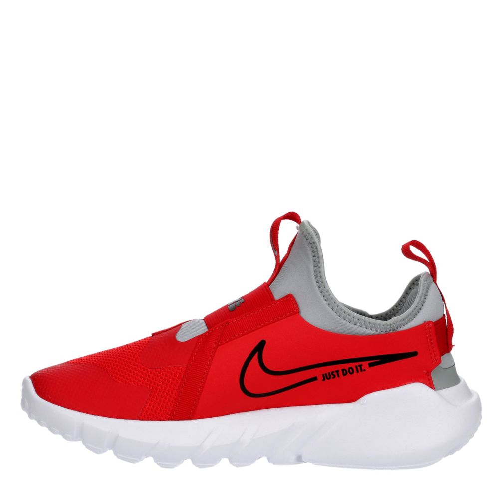 Red Boys Little Kid Flex Runner 2 Slip On Sneaker Nike Rack