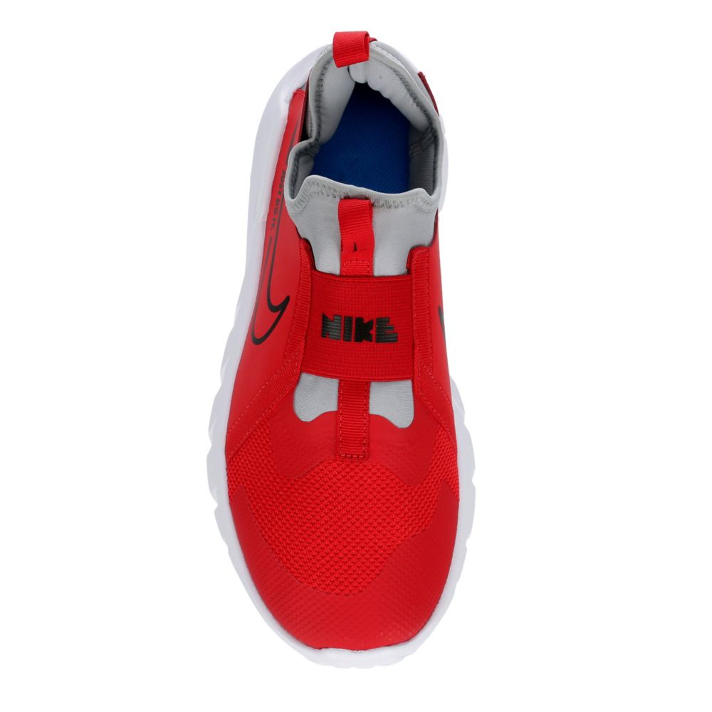 Red nike slip store on sneakers