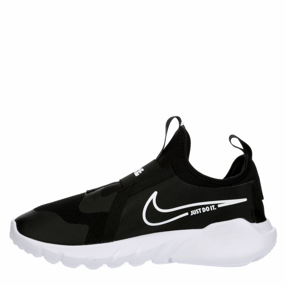 Black Boys Little Kid Flex Shoes On | Runner Rack 2 Slip Sneaker Room Nike 