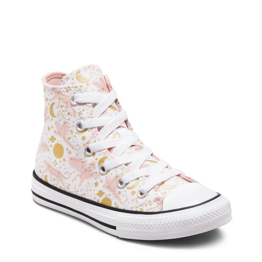 rijm stel je voor abces White Converse Girls Chuck Taylor All Star High Top Sneaker | Kids | Rack  Room Shoes