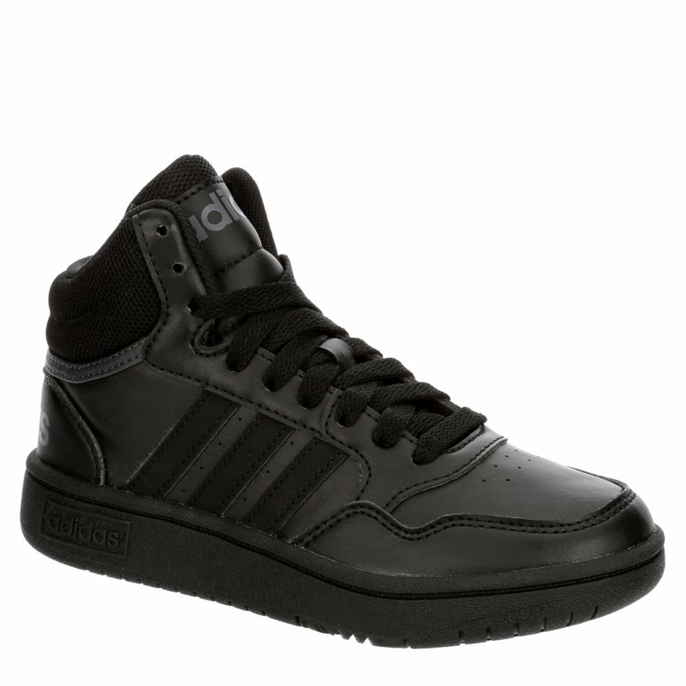 Black Adidas Little And Big Kid Hoops Mid Sneaker | Kids | Rack Room Shoes