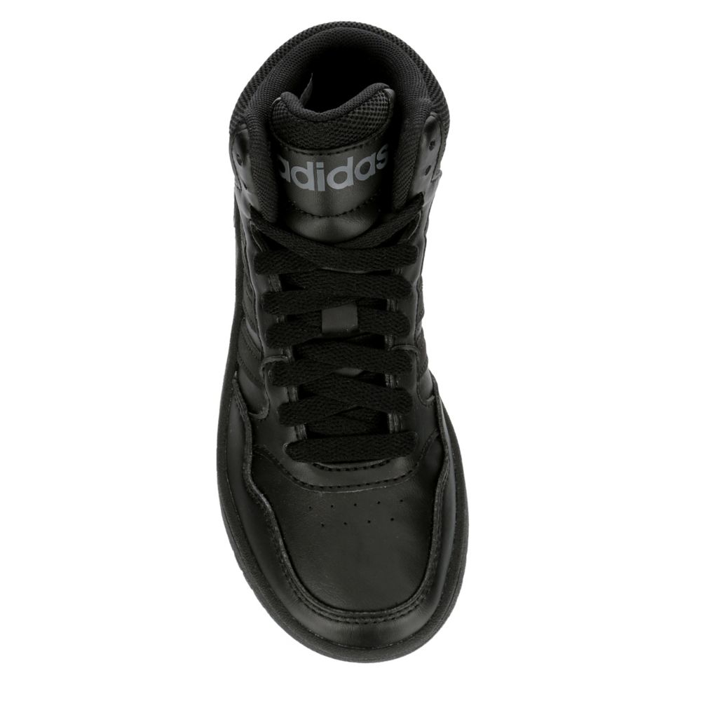 Black Adidas Boys Little And Big Kid Hoops 3.0 Mid Sneaker | Kids | Rack  Room Shoes