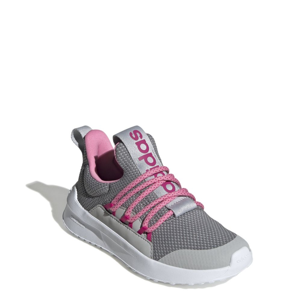 Pink Girls Little-big Kid Lite 5 Adidas Room Shoes | Slip Rack Adapt On Racer | Sneaker