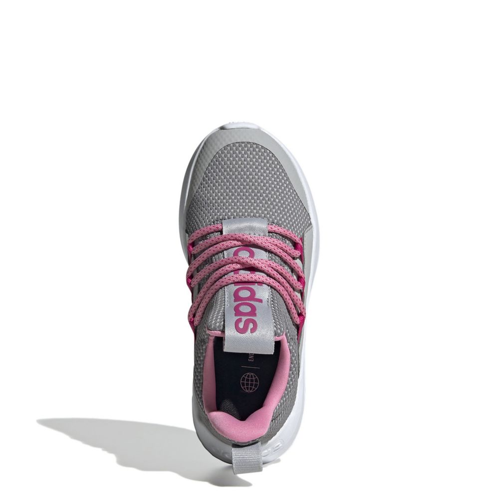 Pink Girls Little-big Kid Lite | Adidas 5 Room Slip Rack Shoes | Racer Sneaker On Adapt