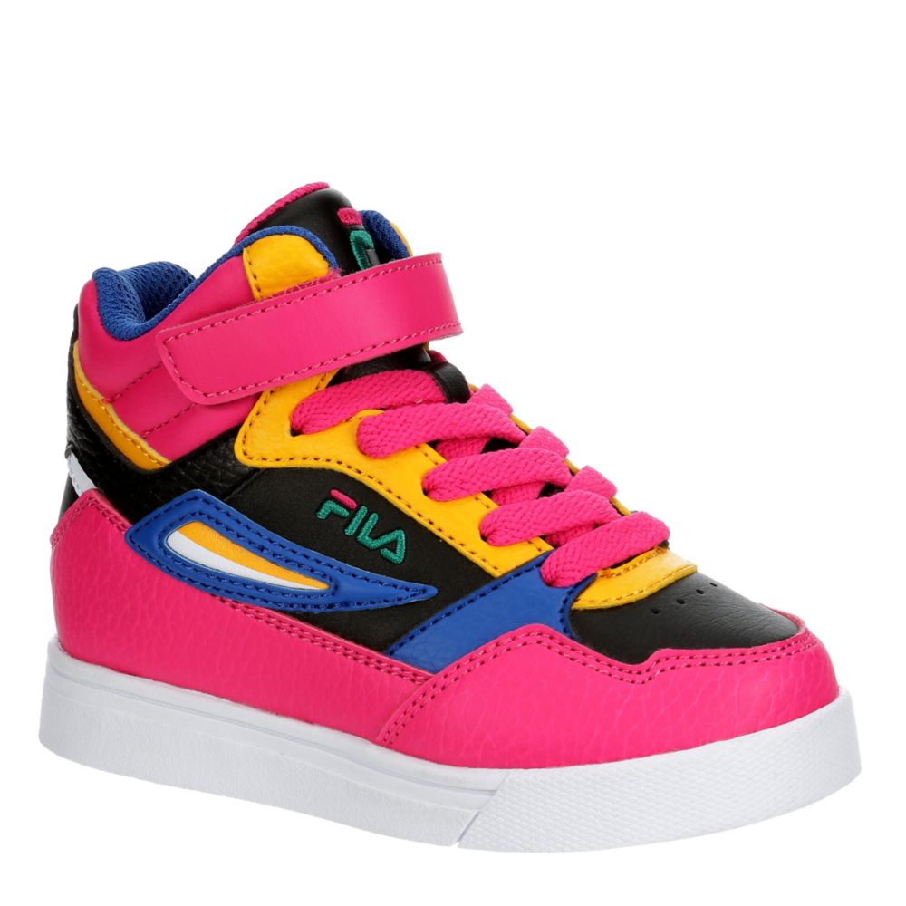 Black Fila Girls Little And Big Kid Everge Strap Sneaker | Kids | Rack Shoes