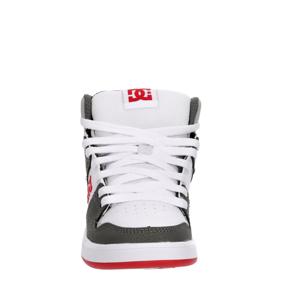 Red Dc Shoes Boys Little Kid Cure High Top Sneaker, Kids