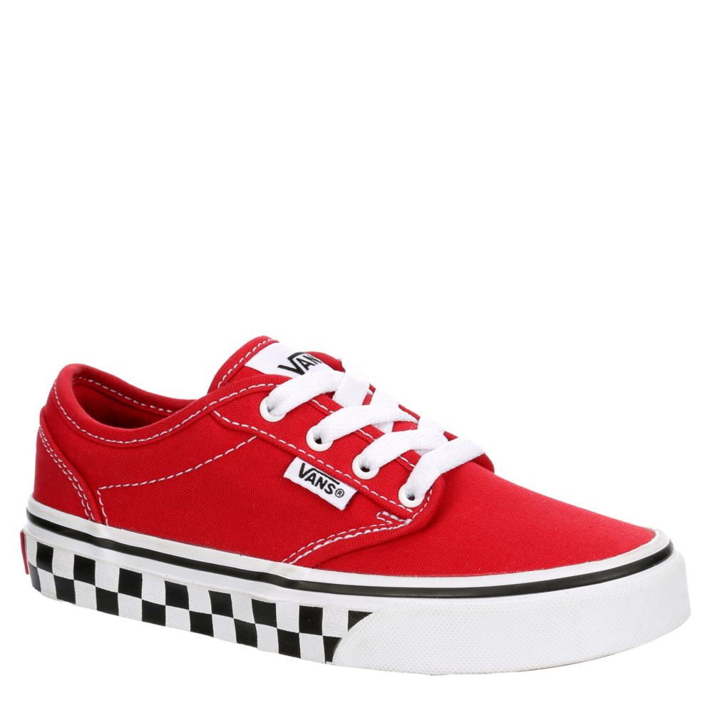 Boys red vans shoes sale