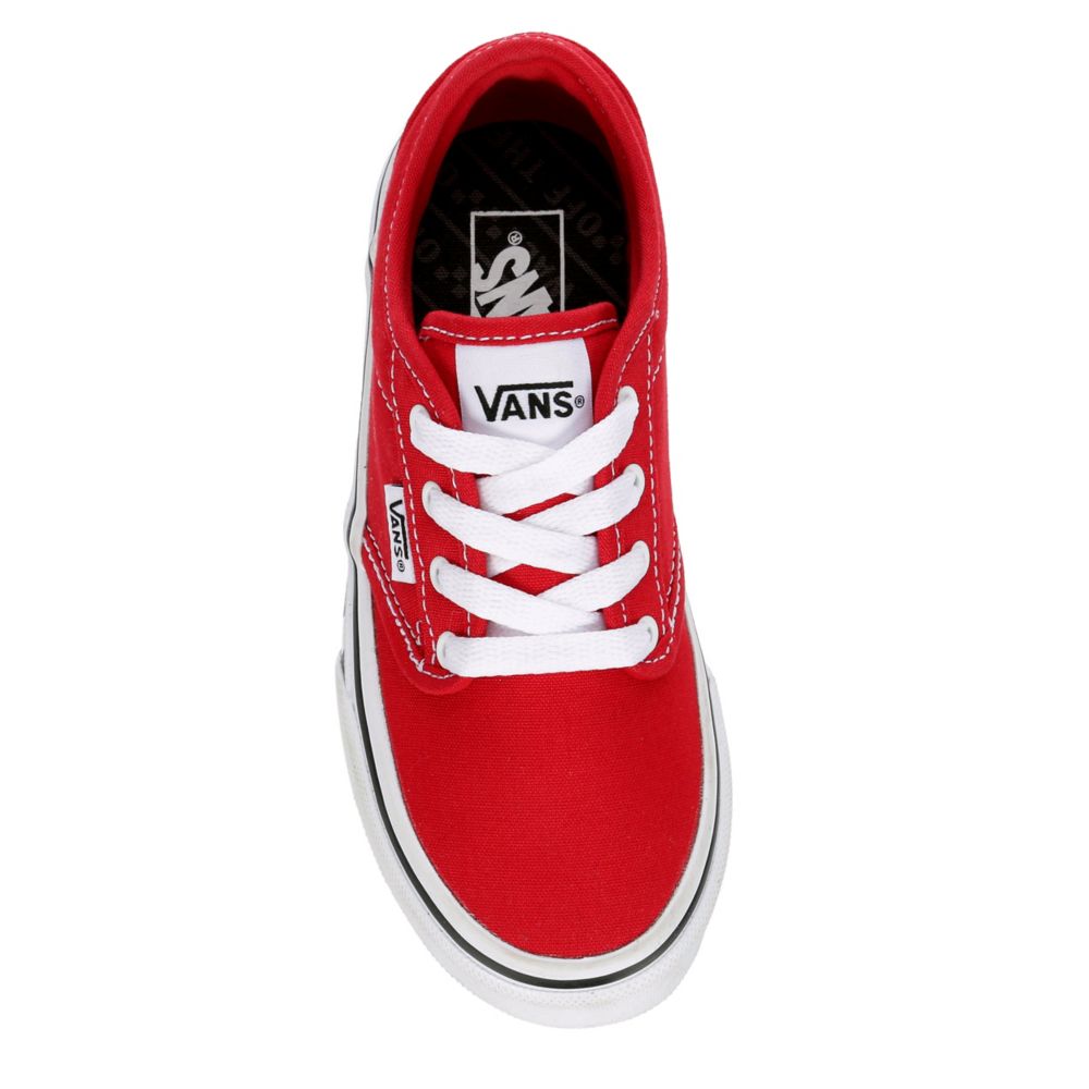 Washed red outlet vans