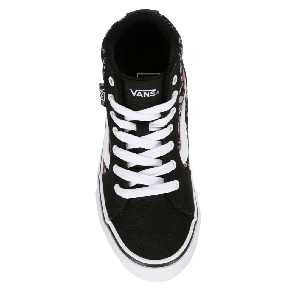 Vans shoes for outlet girls black high cut