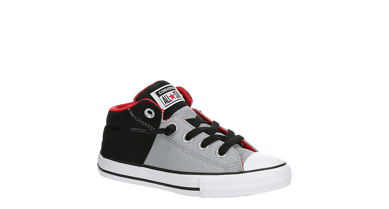 Grey Converse Boys Big Kid Chuck Taylor All Star Axel Mid Sneaker | Kids |  Rack Room Shoes