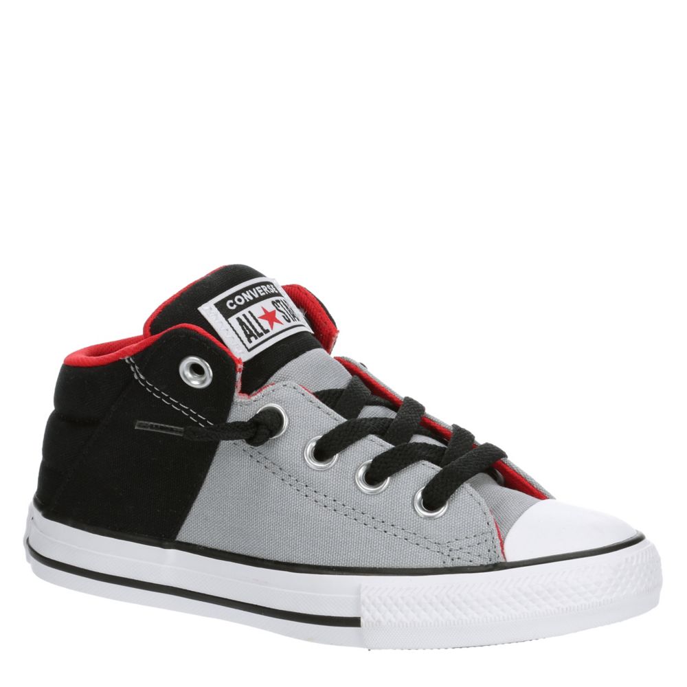 Terzijde leeg marionet Grey Converse Boys Big Kid Chuck Taylor All Star Axel Mid Sneaker | Kids |  Rack Room Shoes