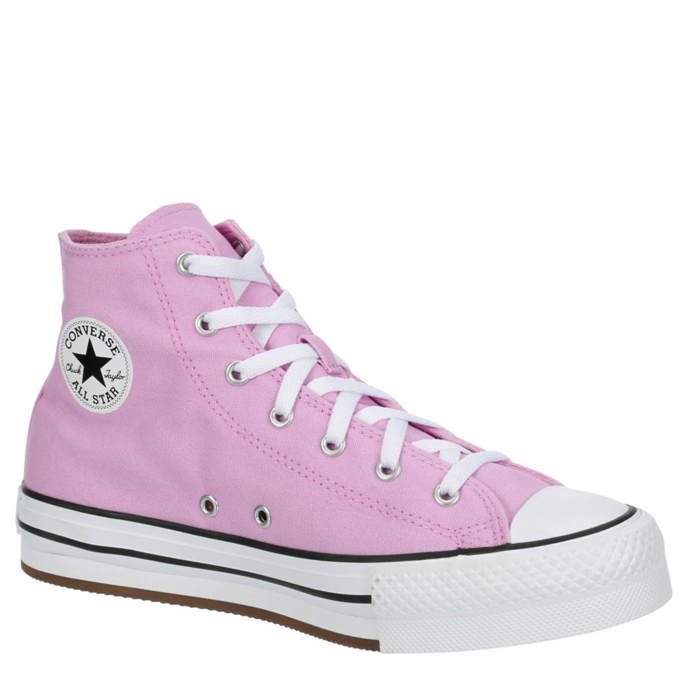 naaimachine idee Christian Pink Converse Girls Chuck Taylor All Star High Top Platform Sneaker | Kids  | Rack Room Shoes
