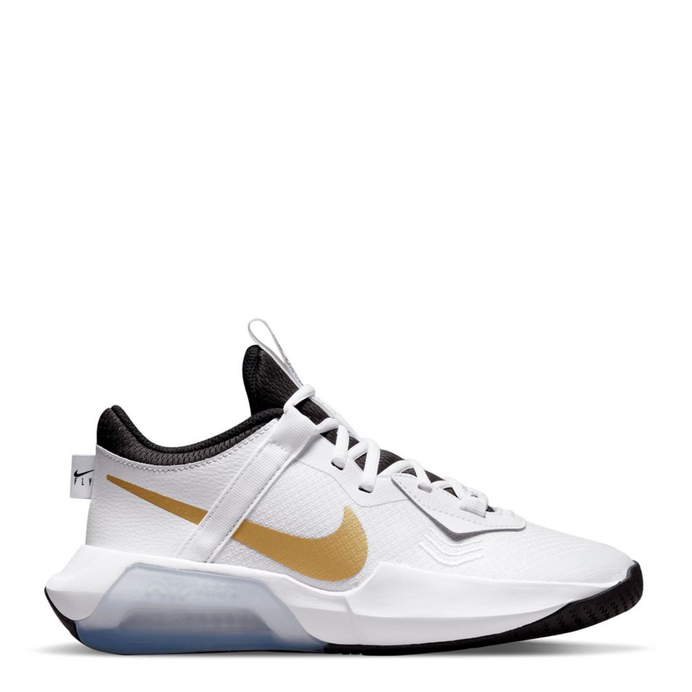 Kids' Nike LeBron XX Basketball Shoes, 4, White Gold