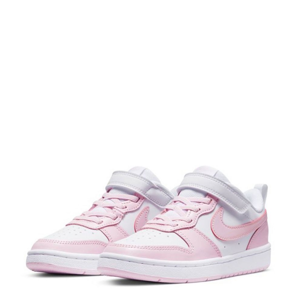 Konkurrencedygtige kvarter Procent White Nike Girls Little Kid Court Borough 2 Low Sneaker | Velcro | Rack  Room Shoes