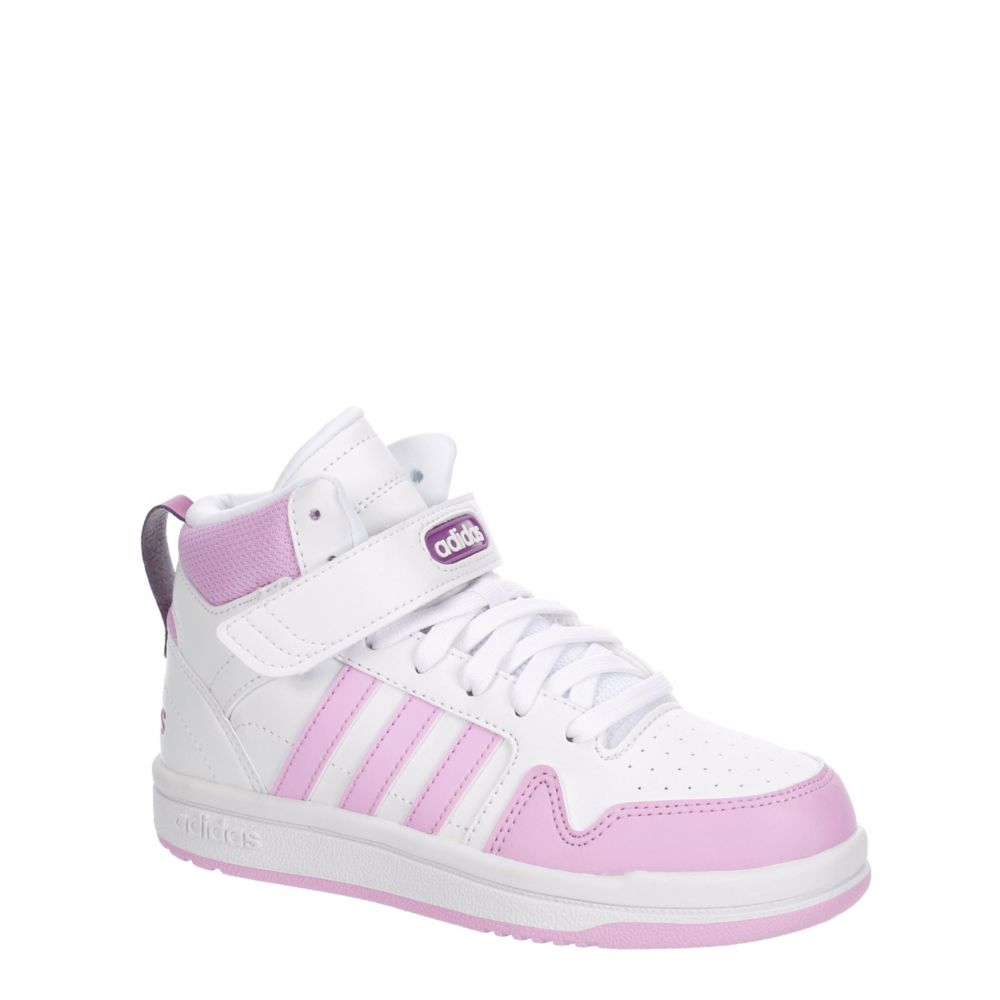 White Adidas Girls Little And Big Kid Postmove Mid Court Sneaker Kids Rack Shoes