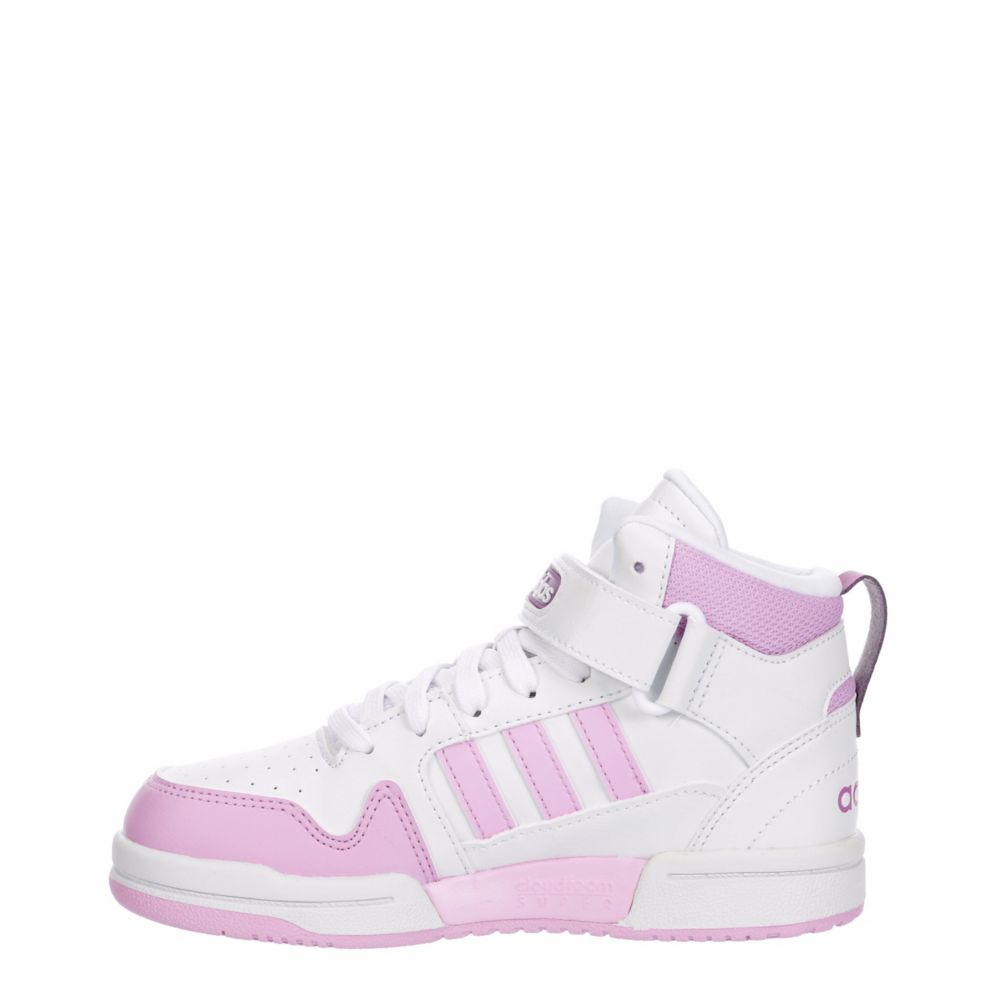 White Adidas Girls Little And Big Kid Postmove Mid Court Sneaker | Kids |  Rack Room Shoes
