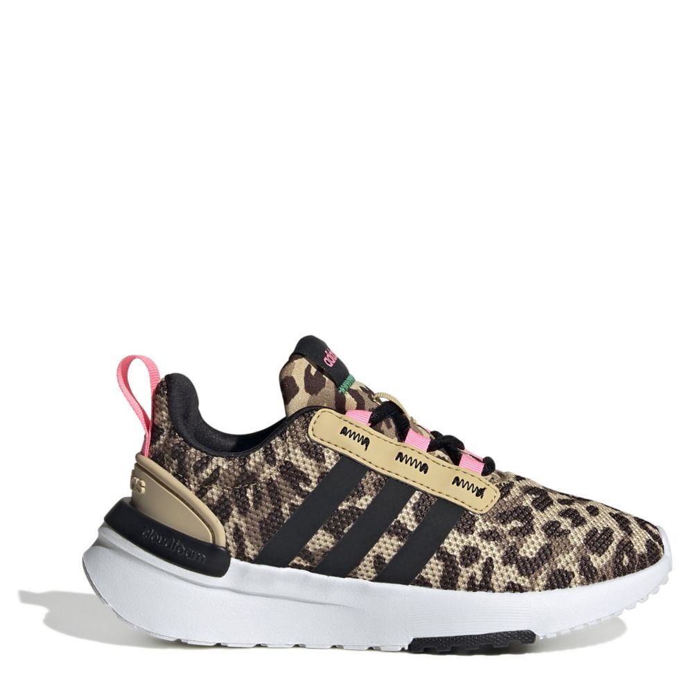 Leopard Adidas Girls Racer Tr21 Sneaker Kids | Rack Shoes
