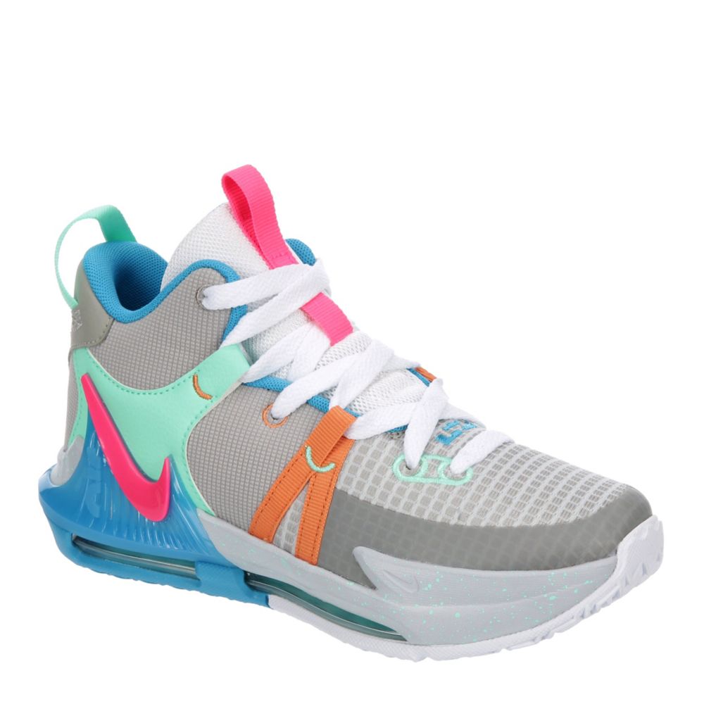 Grey Nike Boys Lebron Witness 7 Basketball Shoe | Kids | Rack Room Shoes