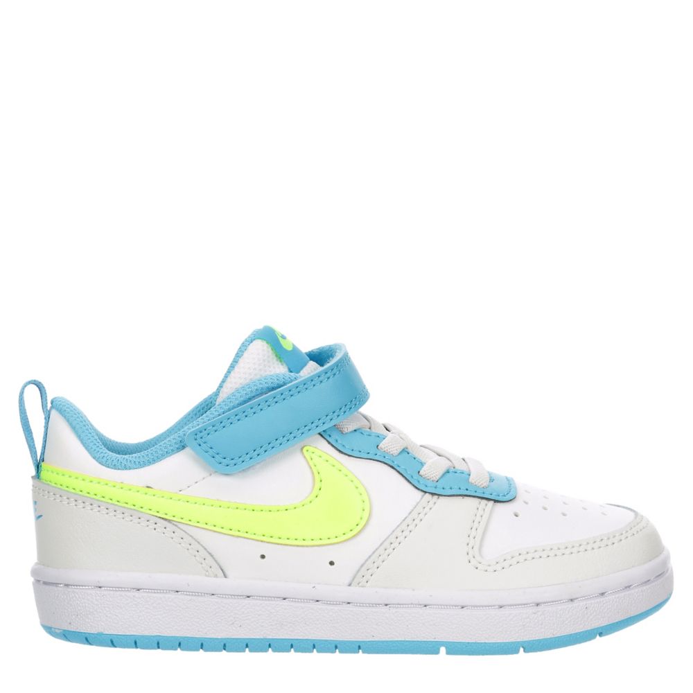 BOYS LITTLE KID COURT BOROUGH 2 LOW SNEAKER LIME