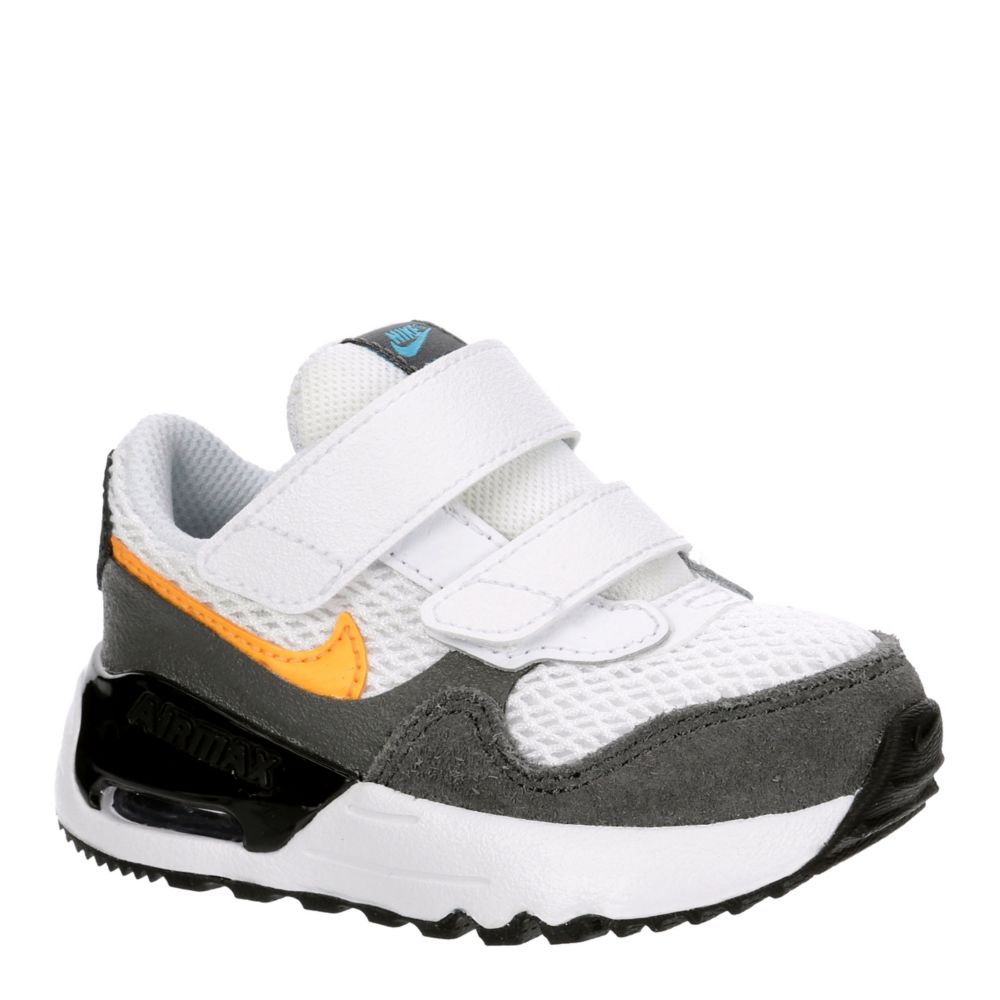 WHITE NIKE Boys Infant And Toddler Air Max Systm Td Sneaker