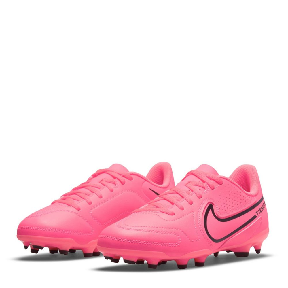 Pink Nike Girls Jr Tiempo Legend 9 Club Mg Soccer Cleat
