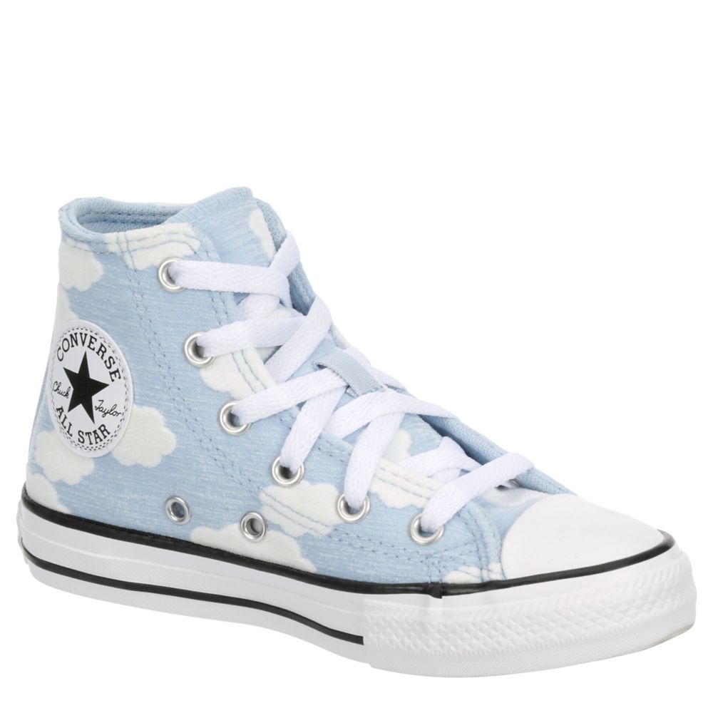 Blue Converse Girls Little Kid Chuck All Star Hi Sneaker | | Rack Shoes