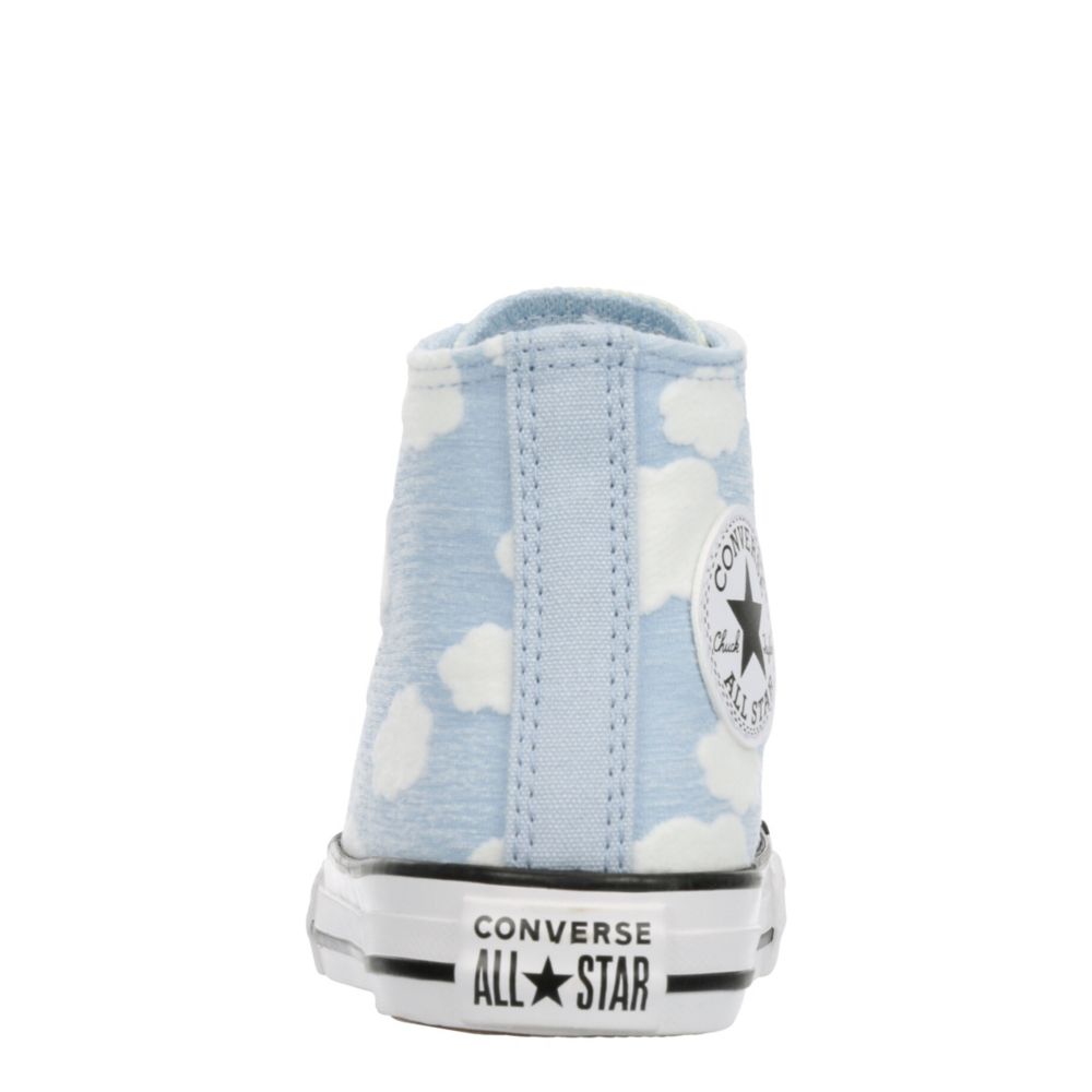 Girls blue converse sale