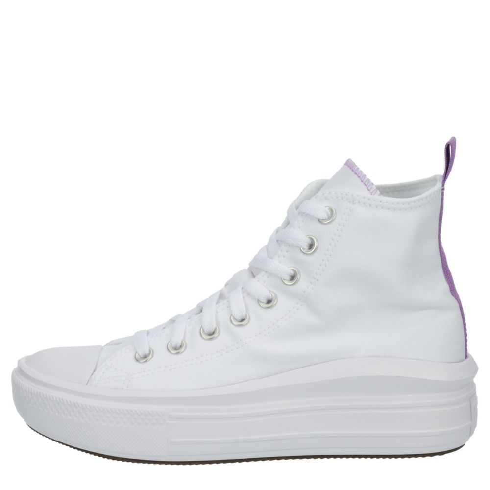 Purple Girls Chuck Taylor All Star Move High Top Sneaker | Athletic & Sneakers | Rack Room Shoes