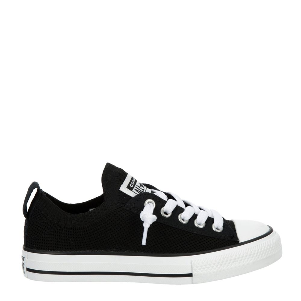 Black Converse Girls Little Kid Chuck Taylor All Star Knit Sneaker, Athletic & Sneakers