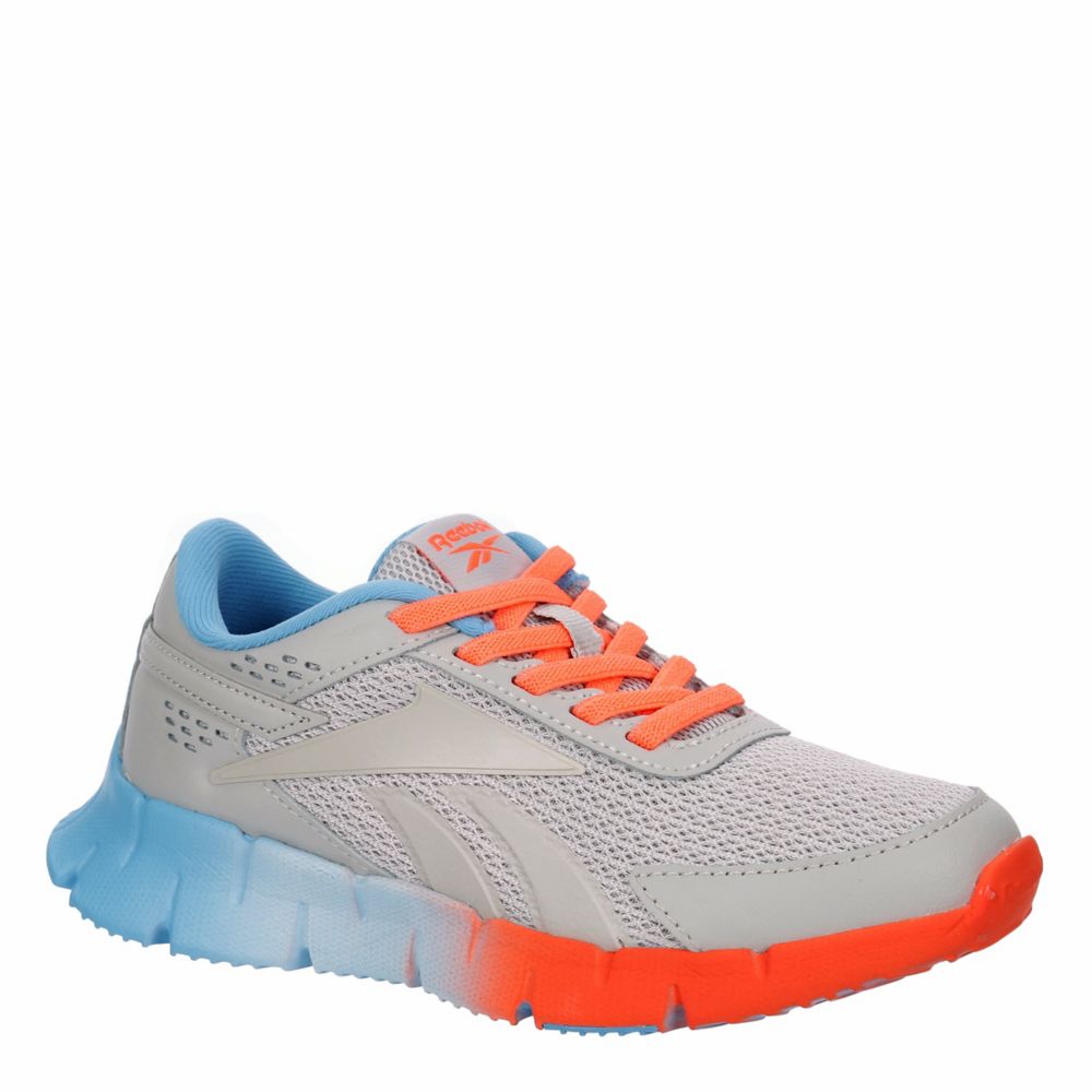 Grey Reebok Boys Dynamica 2 Sneaker | Athletic | Rack Shoes