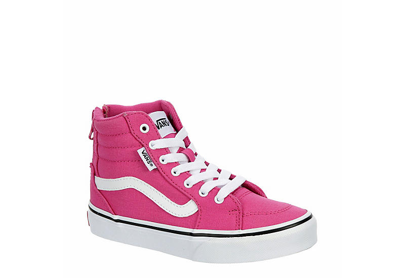 Girls Uniform Lace Up Canvas Sneakers