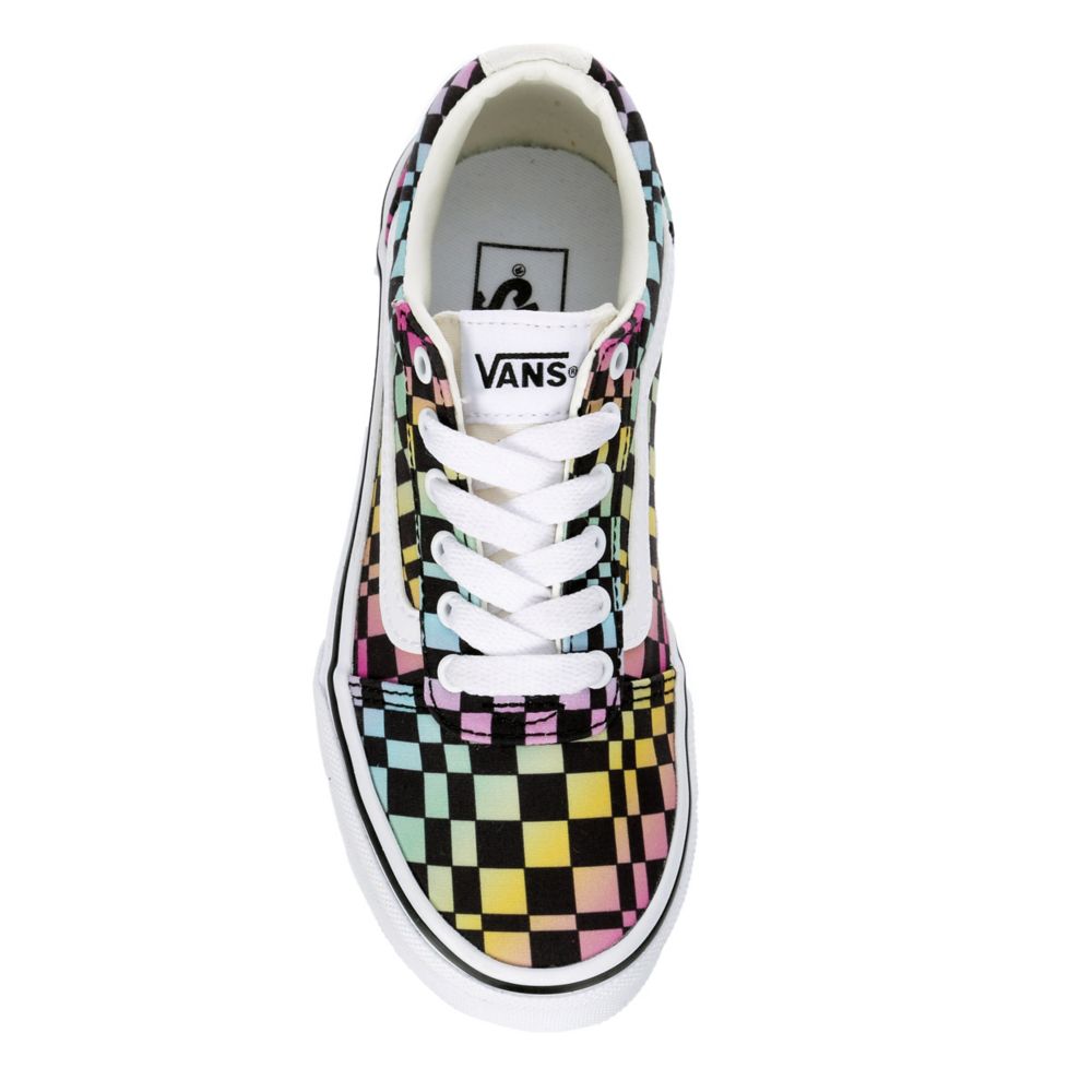 Little girls hot sale checkered vans