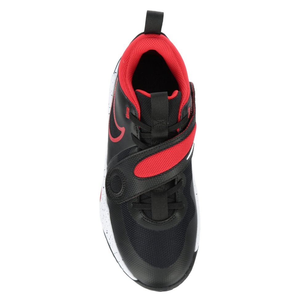 Black Nike Boys Team Hustle D11 High Top Basketball Shoe Athletic