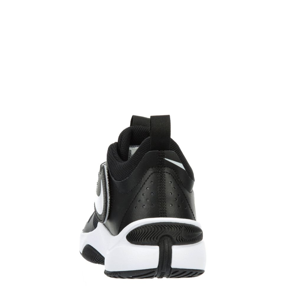 Black Nike Boys Big Kid Team Hustle D11 High Top Basketball Shoe