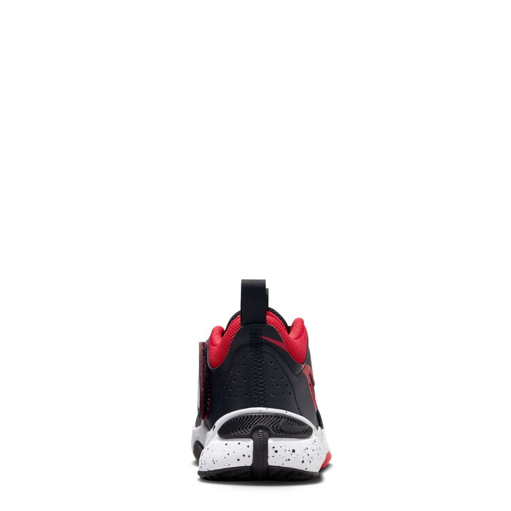 Black Nike Boys Team Hustle D11 High Top Basketball Shoe Athletic