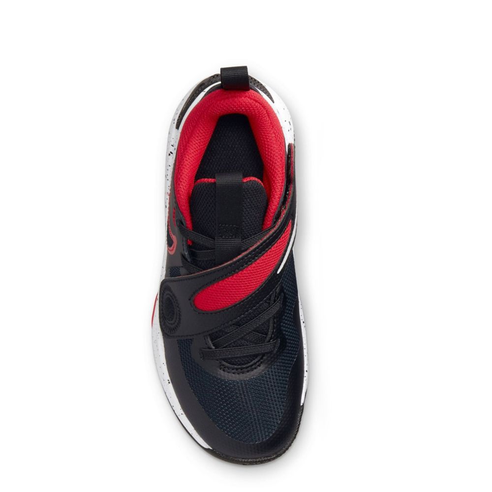 Black Nike Boys Team Hustle D11 High Top Basketball Shoe Athletic