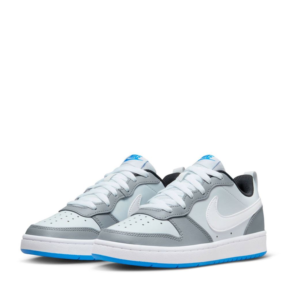 Grey Nike Boys Big Court Borough Recraft Sneaker | Athletic & | Rack Room Shoes